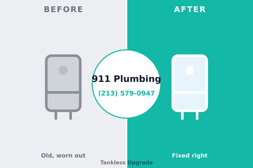 Before and after: plumbing repair Port Clinton, OH